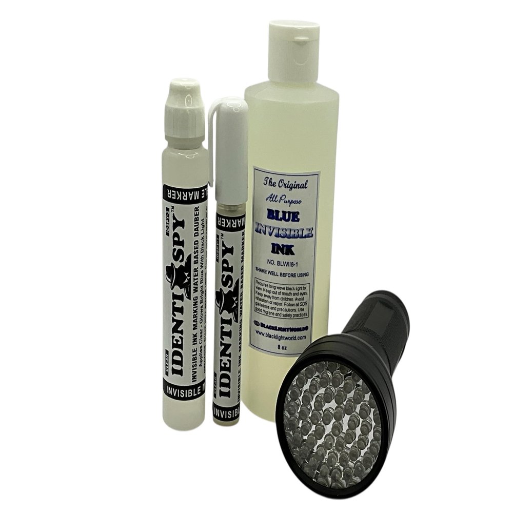Black Light World IDENTI-SPY Invisible Ink Super Deluxe Kit