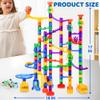 JOYIN 170Pcs Glowing Marble Run, Construction Building Blocks Toys with 5 Glow in The Dark Glass Marbles, STEM Educational Building Block Toy, Birthday Gifts, Easter Basket Stuffers view 4