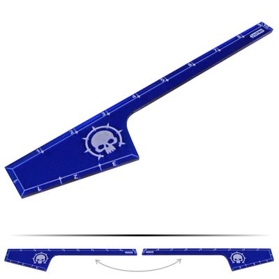 LITKO 9-inch Movement and Combat Gauge, Compatible with Age of Sigmar 2nd Edition, Translucent Blue