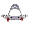 LAFEINA Metal Front and Rear Bumper Bull Bar for 1:10 RC Crawler Car SCX10 & SCX10 II 90046 90047 TRX-4 (Silver) view 3