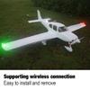 3PCS RC Plane Wireless LED Light Kit for Airplane Aircraft Helicopter Fix Wing Quadcopter, Water Droplet Shape Double/Quick/Flicker Flash Drone Lights, Green White LED Flashing view 2