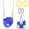 BCGI Heavy-Duty High Back Full Bucket Toddler Swing Seat with Coated Swing Chains and Snap Hooks Fully Assembled view 1