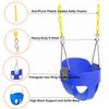 BCGI Heavy-Duty High Back Full Bucket Toddler Swing Seat with Coated Swing Chains and Snap Hooks Fully Assembled view 2