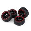 4pcs RC Tires, Off-Road Vehicle Wheel Rims RC Crawler Tyre Rubber Tire Wheels for RC 1:10 Car Part(Grain Pattern) Car Model Accessory Rc On Road Tires Rc On Road Tires Rc Car Tires view 3