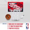 Franklin Sports NBA LA Clippers Over The Door Basketball Hoop - Kids Indoor Hoop with Mini Basketball - NBA Fan Shop Toy for Bedroom + Office - Over The Door Set view 2