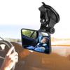 Baby Car Mirror, Qiilu Adjustable Car Interior Baby Rear View Mirror Kids Monitor Glass For Baby Seat With Suction view 3