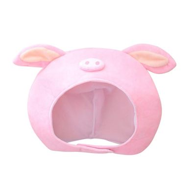 Amosfun Performance Accessories Pig Cap Plush Animal Hat Aniaml Funny Headwear Prom Headpiece Kids Outfits Dresses for Winter Cute Funny Hat Caps Cartoon Pink Child Pig Headgear Short