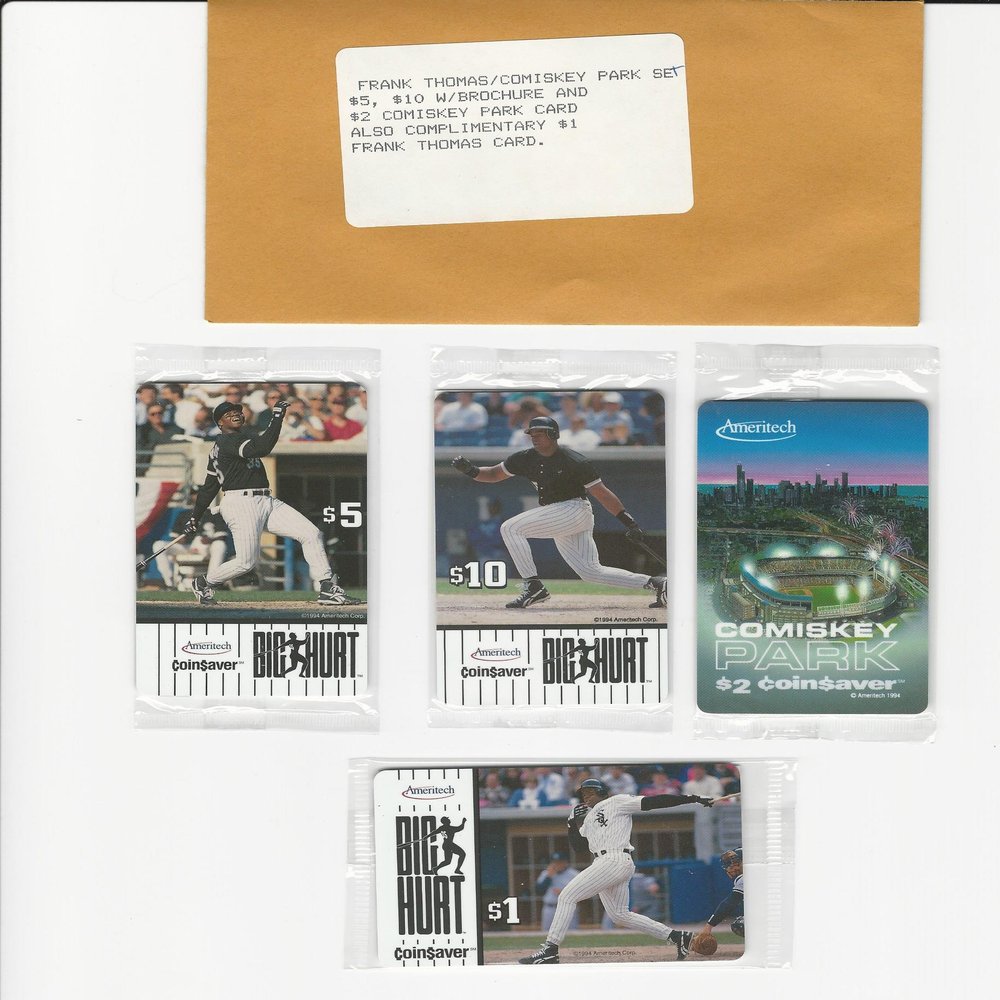 1994 Ameritech Frank Thomas BIG HURT PHONE CARD SET