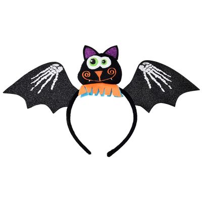 00070 Bat Headband Unisex Children Black One Size