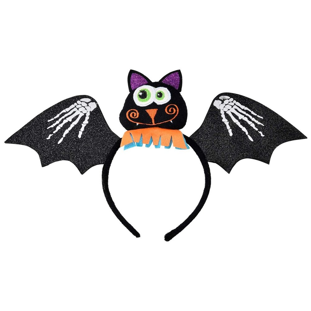 00070 Bat Headband Unisex Children Black One Size
