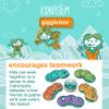 Kidnasium Giggle Activity Box Fitness & Exercise Coins | Fun Educational Classroom Gym Learning Game for Active Boys & Girls Ages 4 and Up, Multicolor view 4