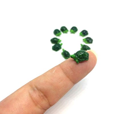 An_Shop 10pcs Artificial Animal Accessories Clay Green Turtle Tortoise Packs Miniature Figurine Mini Decorative for DIY Ornament Craft DIY Dollhouse #2