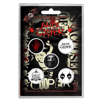 Alice Cooper Button Mini Badge Pack (Eyes)