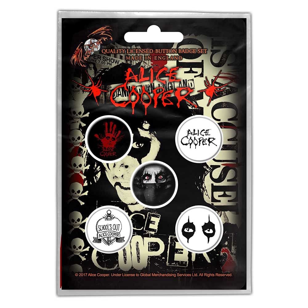 Alice Cooper Button Mini Badge Pack (Eyes)