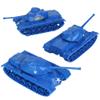 TimMee Toy Tanks for Plastic Army Men - Blue WW2 3pc - Made in USA view 1
