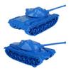 TimMee Toy Tanks for Plastic Army Men - Blue WW2 3pc - Made in USA view 3