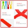 Max Fun 4 Pack Snowball Maker Snow Ball Toys Games with Handle for Kids Outdoor Indoor Winter Snowball Fight Maker Tool Clip with Drawstring Bag view 2
