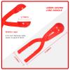 Max Fun 4 Pack Snowball Maker Snow Ball Toys Games with Handle for Kids Outdoor Indoor Winter Snowball Fight Maker Tool Clip with Drawstring Bag view 3
