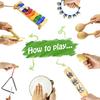 MUSICUBE Musical Instrument Set for Toddler Baby Kid Wooden Percussion Instrument Musical Toys Xylophone Maracas Egg Shaker Tambourine Triangle Instrument for Boys Girls Aged 3+ Choice view 3