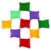 Hslife Small Colorful Nylon Bean Bags for Hand Toss Games - Durable Kids & Outdoor Cornhole Bean Bags, Tossing Bags for Classroom, Backyard, and Family Activities (2in-20 Pcs) view 4