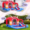 AirMyFun Inflatable Bounce House,Bouncy Castle with Air Blower,Play House with Ball Pit,Inflatable Kids Slide,Jumping Castle with Carry Bag view 4