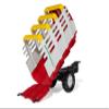 Rolly Toys 122479 rollyHaywagon Pttinger Pedal Tractor Trailer 3-10 Years Automatic Locking Tilting view 3