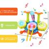 POKONBOY Kids Drum Set for Toddler 1-3, Musical Instruments Learning Toys with 2 Drum Sticks Adjustable Microphone Birthday Gifts for Boys Girls 6 12 18 Month view 2