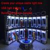 1 Pack X LED Down Lights (USB Powered Brick White LED),Compatible with All Major Brands Building Bricks Bowerful view 2