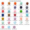 100pcs 12mm Silicone Round Beads for Keychain Silicone Pearl Beads Bulk DIY Mom Necklace Bracelet Jewelry Making Beading Accessory (Pearl Pink) view 2