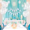 100PCS Christmas Snowflake Balloons - Winter Wonderland/Holiday/Xmas Birthday Wedding Baby Shower Party Decorations Supplies Offwhite Snowflakes Decor view 3