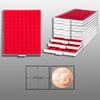 Prophila Coin Box Gray 99 Angular compartments for Coins up to 19 mm (3rd Empire), red Insert view 2