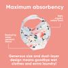 Copper Pearl 4 Pack Soft Cotton Baby Bibs for Drooling and Teething, Absorbent Drool Bibs for Baby Girl and Boy, Adjustable to Fit Newborns to Toddlers, Tons of Styles (Leilani) view 2