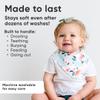 Copper Pearl 4 Pack Soft Cotton Baby Bibs for Drooling and Teething, Absorbent Drool Bibs for Baby Girl and Boy, Adjustable to Fit Newborns to Toddlers, Tons of Styles (Leilani) view 3