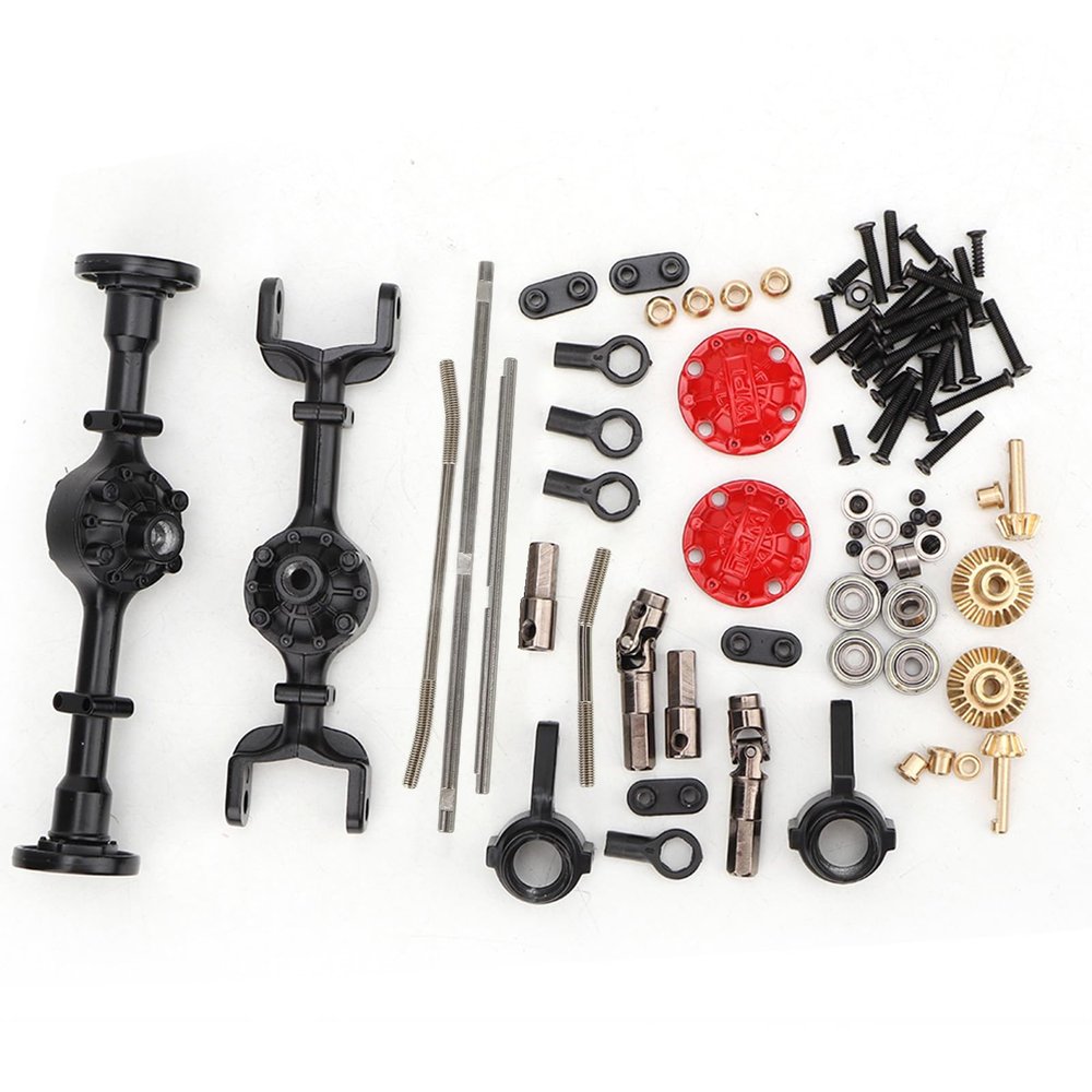 Dilwe RC Car Metal Upgrade Parts 1/16 Scale Axle Set for B14 B24 B26 C14 C24 C34 RC Truck Accessories Heavy Duty OP Modification Kit