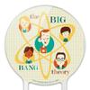 Acrylic Big Bang Theory Retro Art Cake Topper Party Decoration for Wedding Anniversary Birthday Graduation view 3