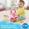 Fisher-Price Baby & Toddler Toy Laugh & Learn My Smart Purse with Lights, Learning Songs & 5 Accessories for Infants Ages 6+ Months (Amazon Exclusive) view 2