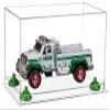 Better Display Cases Versatile Clear Acrylic Display Case - Medium Rectangle Box with Green Risers and Clear Base 14" x 8" x 8.5" (A011-GRR) view 1