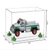 Better Display Cases Versatile Clear Acrylic Display Case - Medium Rectangle Box with Green Risers and Clear Base 14" x 8" x 8.5" (A011-GRR) view 2