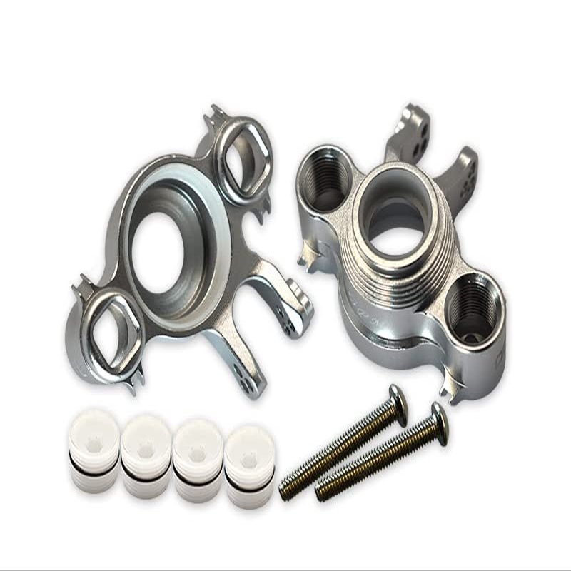 8pc Set Aluminum Front/Rear Knuckle Arms TRAXXAS-1/10 E-REVO 2.0 VXL 86086-4 by GPM (Silver)