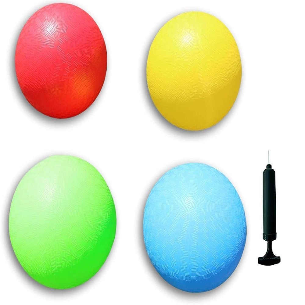 Toys+ 8.5 Inch Playground Balls Red, Blue, Green and Yellow! (24 Pack, Red,Blue,Green,Yellow)