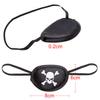 Chinco 24 Pcs Black Pirate Eye Patches Single Eye Skull Patches Silk Pirate Captain Costume for Halloween Cosplay Party Supplies view 2