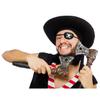 Chinco 24 Pcs Black Pirate Eye Patches Single Eye Skull Patches Silk Pirate Captain Costume for Halloween Cosplay Party Supplies view 3