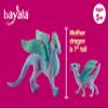 Schleich Bayala - 2 PC Flower Dragon and Baby Toy Set for Girls and Boys - Durable Fantasy Fairy Animal Figurines - Cute Pink and Blue Dragon Figures - Fun Wyvern Playset for Kids Ages 5+ - 70592 view 3