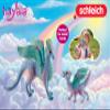 Schleich Bayala - 2 PC Flower Dragon and Baby Toy Set for Girls and Boys - Durable Fantasy Fairy Animal Figurines - Cute Pink and Blue Dragon Figures - Fun Wyvern Playset for Kids Ages 5+ - 70592 view 4