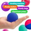 Large Bouncy Balls Assorted Pack 8 psc 1.77 inch 45 mm - Super Ball for Toddlers and Adults Party Favors Pinata Filler Goodie Bags Stuffers for Kids - Treasure Box Toys for Classroom Carnival Prizesf view 2