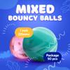 Bouncy Balls Assorted Bulk Toys Pack 50psc 1 inch 25mm - Super Ball for Toddlers and Adults Party Favors Pinata Filler Goodie Bags Stuffers for Kids - Treasure Box Toys for Classroom Carnival Prizes view 4
