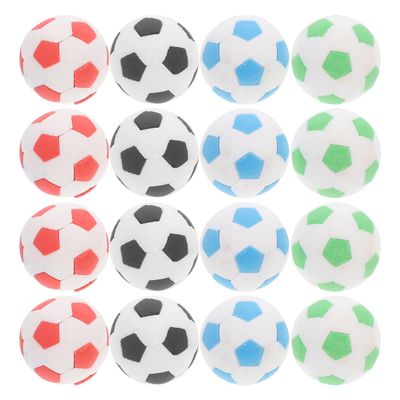 24Pcs Small Football Erasers, Assorted Color Soccer Pencil Erasers, Mini Sports Ornaments for Kids, Students, Office, School Supplies, 0.90 Inch