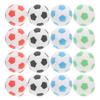 24Pcs Small Football Erasers, Assorted Color Soccer Pencil Erasers, Mini Sports Ornaments for Kids, Students, Office, School Supplies, 0.90 Inch view 1