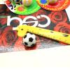 24Pcs Small Football Erasers, Assorted Color Soccer Pencil Erasers, Mini Sports Ornaments for Kids, Students, Office, School Supplies, 0.90 Inch view 2
