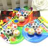 24Pcs Small Football Erasers, Assorted Color Soccer Pencil Erasers, Mini Sports Ornaments for Kids, Students, Office, School Supplies, 0.90 Inch view 3